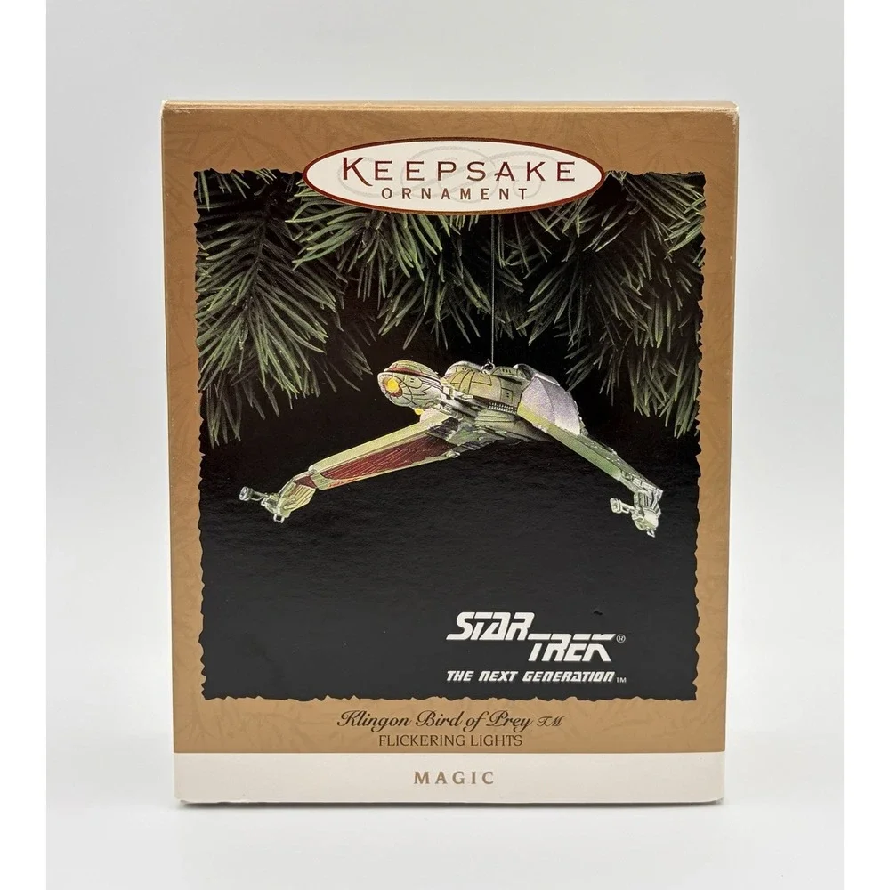 Hallmark 1994 Star Trek The Next Generation Klingon Bird of Prey Magic Ornament